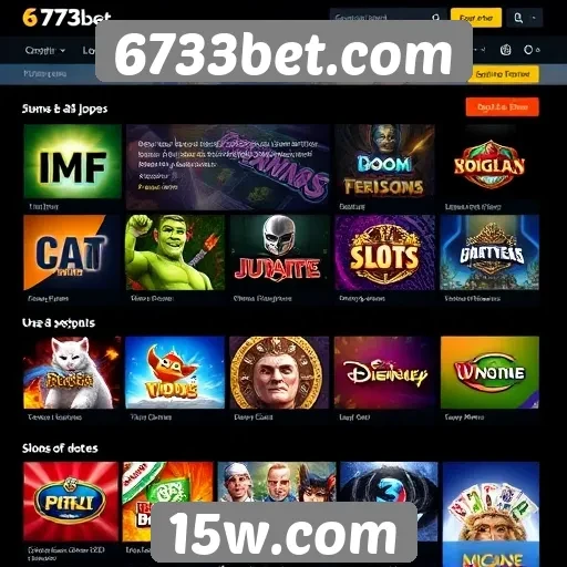 Opcões de jogos disponíveis em 6733bet