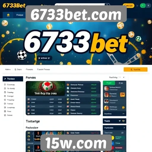 User experience e interface do 6733bet